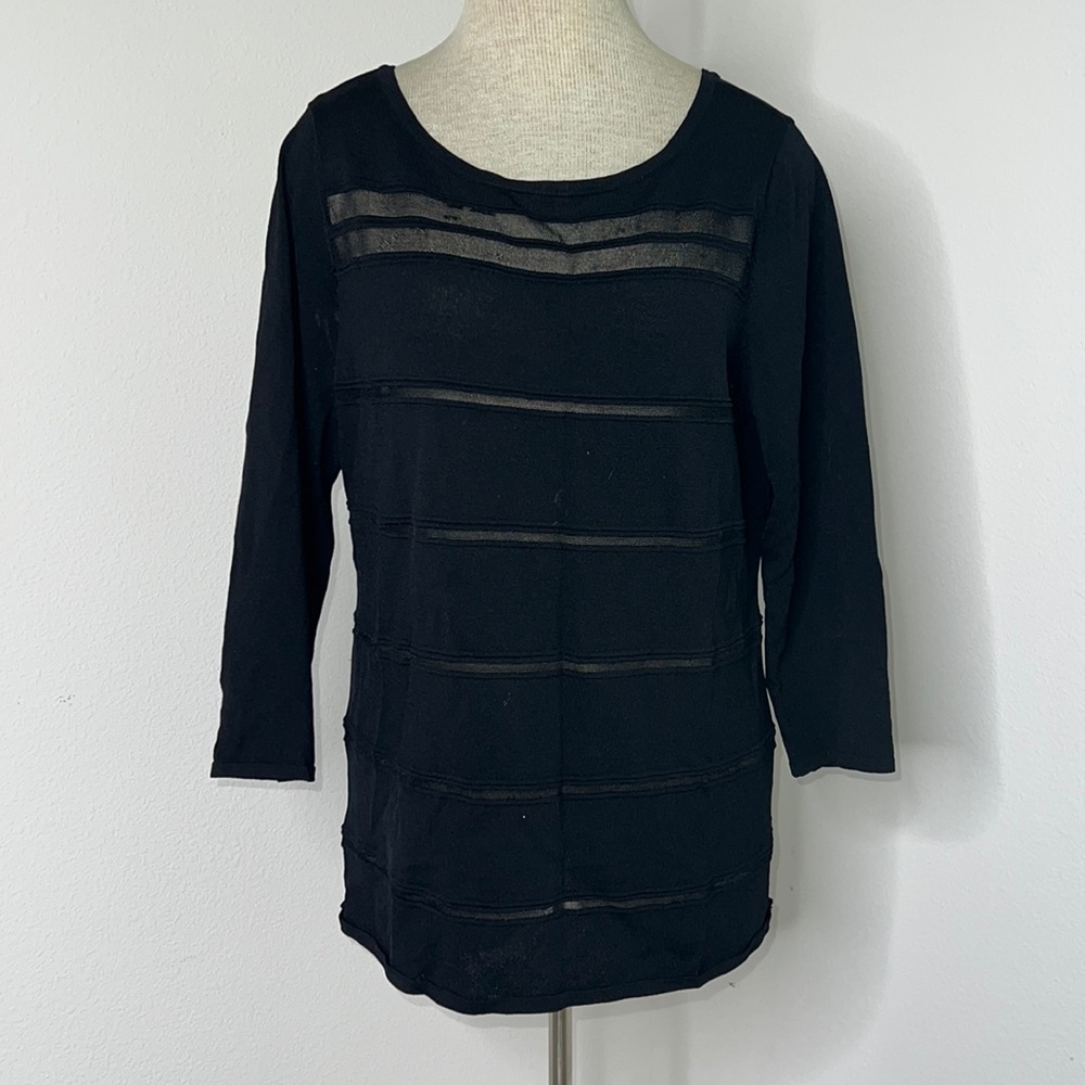 🔹 INC International Concepts Mesh Insert Top